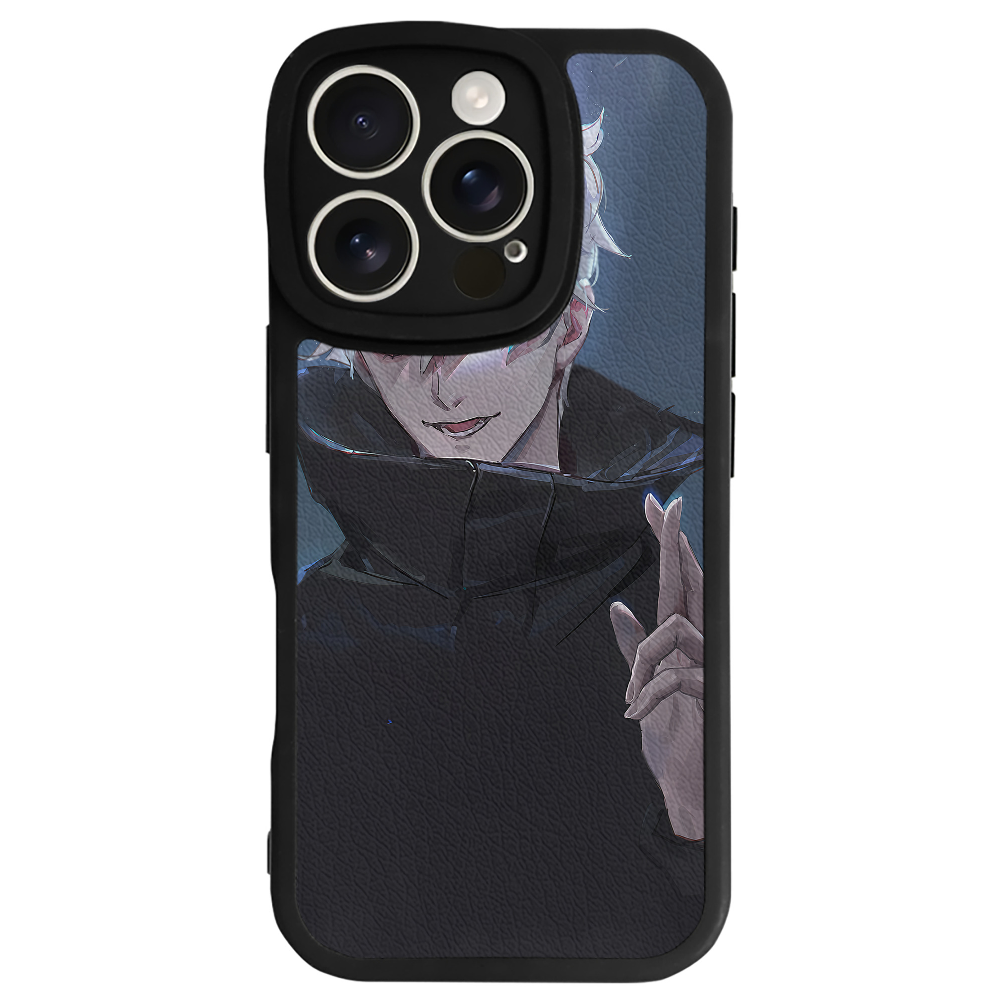 （画像用） 呪術廻戦 Jujutsu Kaisen 【iPhone 16シリーズ対応】シリコンスマホケース（レザー調） 材質：シリコン